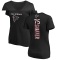 Women's Justin Shaffer Backer Slim Fit T-Shirt - Black