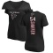 Women's Justin Shaffer Backer Slim Fit T-Shirt - Black