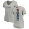 Women's Justin Simmons Backer V-Neck T-Shirt - Ash