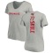 Women's Justin Skule Backer V-Neck T-Shirt - Ash