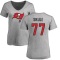 Women's Justin Skule Name & Number Slim Fit T-Shirt - Ash