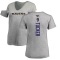 Women's Justin Tucker Backer V-Neck T-Shirt - Ash