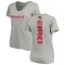Women's Kade Warner Backer V-Neck T-Shirt - Ash