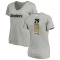Women's Kam Kelly Backer V-Neck T-Shirt - Ash