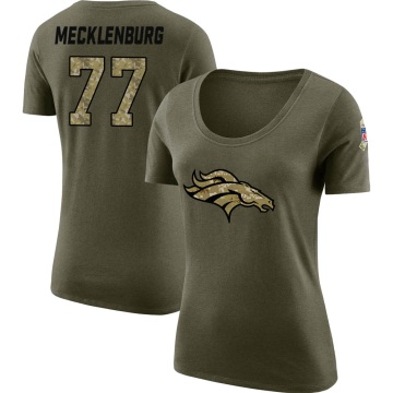 Women's Karl Mecklenburg Legend Salute to Service Scoop Neck T-Shirt - Olive