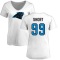 Women's Kawann Short Name & Number Slim Fit T-Shirt - White