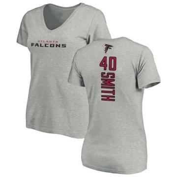 Women's Keith Smith Backer V-Neck T-Shirt - Ash