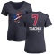 Women's Keith Tkachuk Name and Number Banner Wave V-Neck T-Shirt - Navy