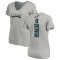 Women's Kelee Ringo Backer V-Neck T-Shirt - Ash