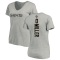 Women's Kendre Miller Backer V-Neck T-Shirt - Ash