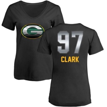 Women's Kenny Clark Midnight Mascot T-Shirt - Black