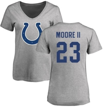 Women's Kenny Moore II Name & Number Slim Fit T-Shirt - Ash