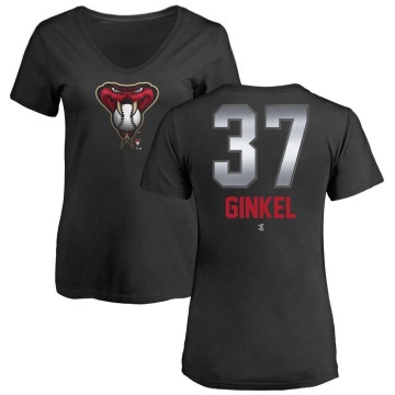 Women's Kevin Ginkel Midnight Mascot V-Neck T-Shirt - Black