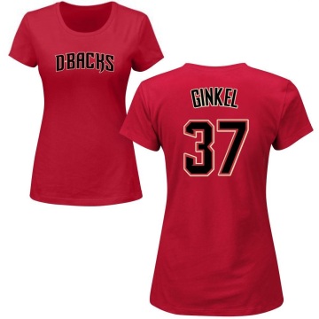 Women's Kevin Ginkel Name & Number T-Shirt - Crimson
