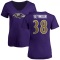 Women's Kevon Seymour Name & Number V-Neck T-Shirt - Purple