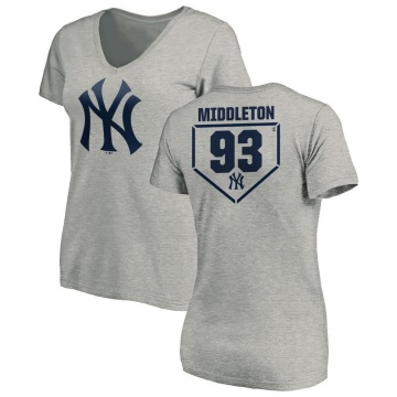 Women's Keynan Middleton RBI Slim Fit V-Neck T-Shirt - Heathered Gray