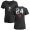 Women's Khalil Lee Midnight Mascot V-Neck T-Shirt - Black
