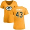 Women's Kiondre Thomas Name & Number Slim Fit T-Shirt - Gold