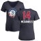 Women's KJ McDaniels Name and Number Banner Wave V-Neck T-Shirt - Navy