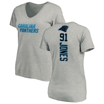 Women's Kobe Jones Backer V-Neck T-Shirt - Ash