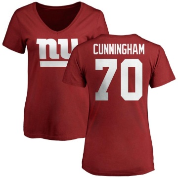 Women's Korey Cunningham Name & Number Slim Fit T-Shirt - Red