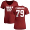 Women's Korey Cunningham Name & Number Slim Fit T-Shirt - Red
