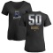 Women's Kris Bubic Midnight Mascot V-Neck T-Shirt - Black