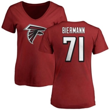 Women's Kroy Biermann Name & Number Slim Fit T-Shirt - Red