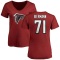 Women's Kroy Biermann Name & Number Slim Fit T-Shirt - Red