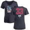 Women's Kwang Hyun Kim Name and Number Banner Wave V-Neck T-Shirt - Navy