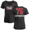 Women's Kyle Capobianco Name and Number Banner Wave V-Neck T-Shirt - Black