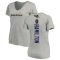 Women's Kyle Hamilton Backer V-Neck T-Shirt - Ash
