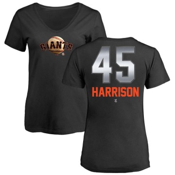 Women's Kyle Harrison Midnight Mascot V-Neck T-Shirt - Black