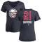 Women's Kyle Okposo Name and Number Banner Wave V-Neck T-Shirt - Navy