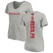 Women's Kyle Rudolph Backer V-Neck T-Shirt - Ash