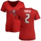 Women's Kyle Trask Name & Number Slim Fit T-Shirt - Red
