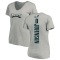 Women's Kyron Johnson Backer V-Neck T-Shirt - Ash
