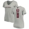 Women's LaCale London Backer V-Neck T-Shirt - Ash
