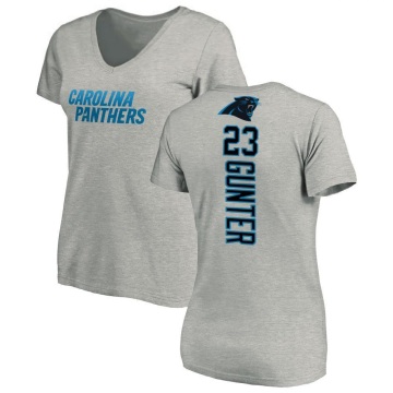 Women's LaDarius Gunter Ladarius Gunter Backer V-Neck T-Shirt - Ash