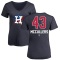 Women's Lance McCullers Jr. Name and Number Banner Wave V-Neck T-Shirt - Navy