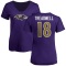 Women's Laquon Treadwell Name & Number V-Neck T-Shirt - Purple