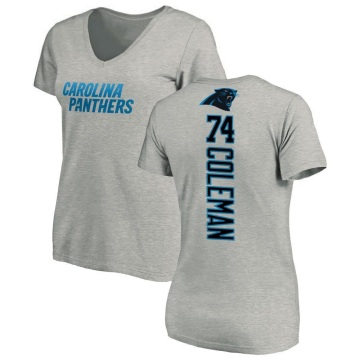 Women's Larnel Coleman Backer V-Neck T-Shirt - Ash