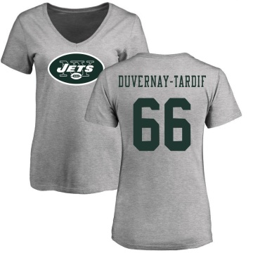 Women's Laurent Duvernay-Tardif Name & Number Slim Fit T-Shirt - Ash