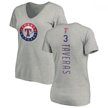 Women's Leody Taveras Backer Slim Fit T-Shirt - Ash