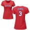 Women's Leody Taveras Name & Number T-Shirt - Red