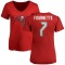 Women's Leonard Fournette Name & Number Slim Fit T-Shirt - Red