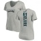 Women's Le'Raven Clark Backer V-Neck T-Shirt - Ash