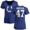 Women's Liam Anderson Name & Number Slim Fit T-Shirt - Royal