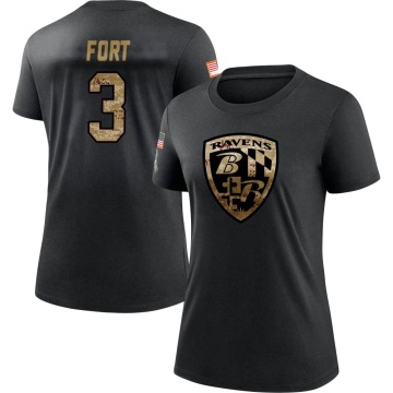 Women's L.J. Fort 2020 Salute To Service Performance T-Shirt - Black