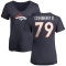 Women's Lloyd Cushenberry III Name & Number Slim Fit T-Shirt - Navy